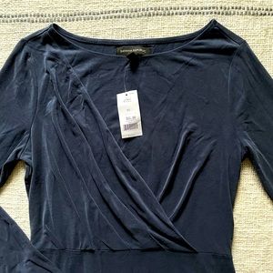 NWT Banana Republic Sandwash Modal Twist-Front T-Shirt Dress